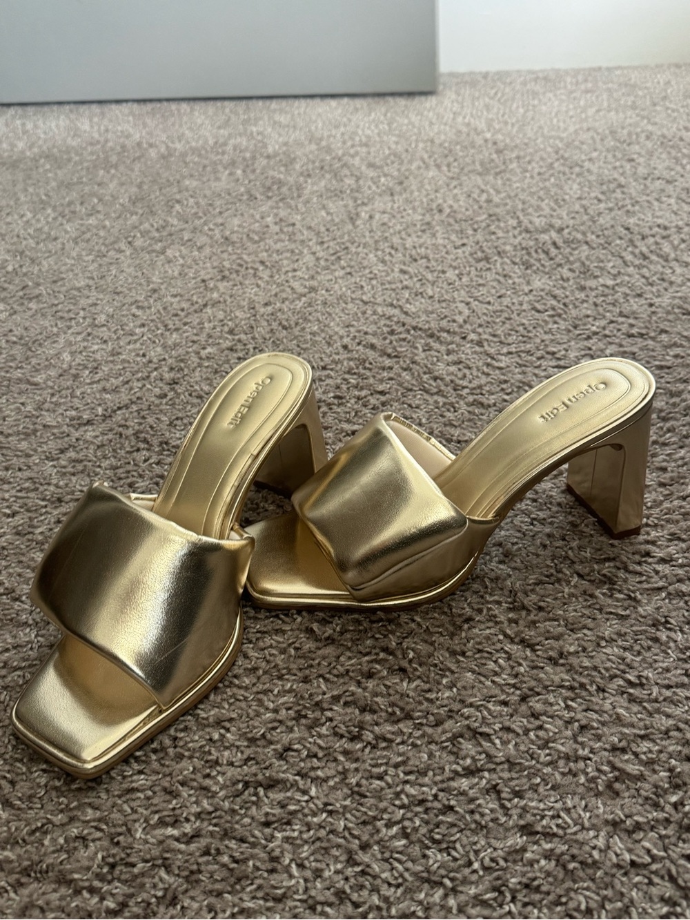 Open Edit Block Heel Mules
